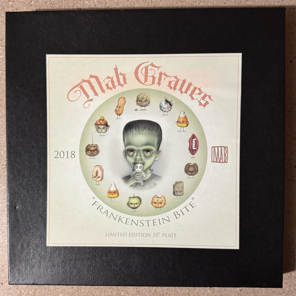 Mab Graves Just One Bite Frankenstein Plate